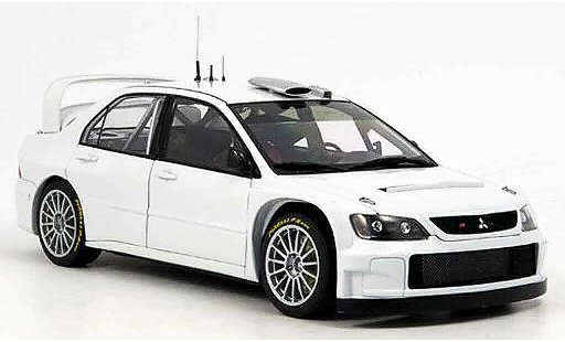 Mitsubishi Lancer Evolution IX 1/18 Autoart wrc blanco plain body version 2005 coche miniatura
