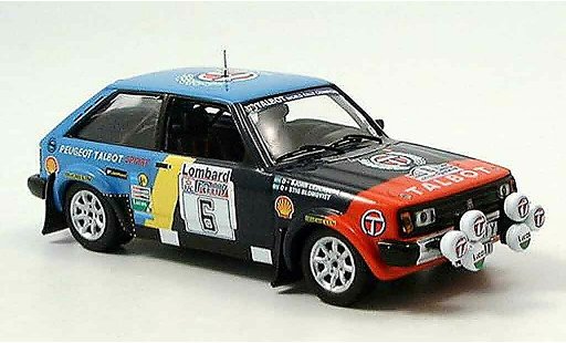 Talbot Sunbeam Rally 1/43 IXO no.6 rac blomquist cederberg 1982 coche miniatura