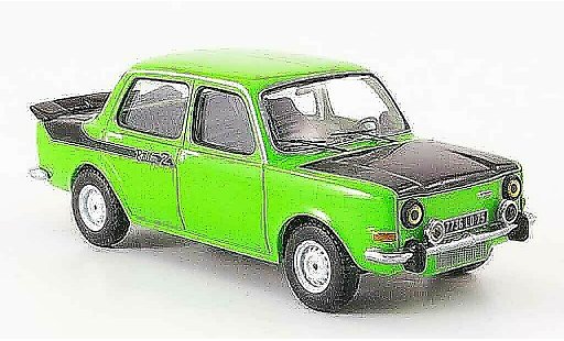 Simca 1000 Rallye 2 1/43 IXO 2 verde/negro 1977 coche miniatura