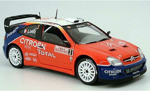 Citroen Xsara WRC 2004 1/18 Solido no3 total rallye monte carlo sebastien loeb coche miniatura