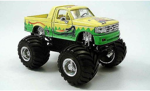 Ford F-150 Pickup 1/43 Yat Ming F 150 Monster Truck amarillo verde 1995 coche miniatura