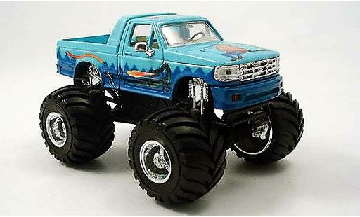 Ford F-150 Pickup 1/43 Yat Ming F 150 Monster Truck azul 1995 coche miniatura