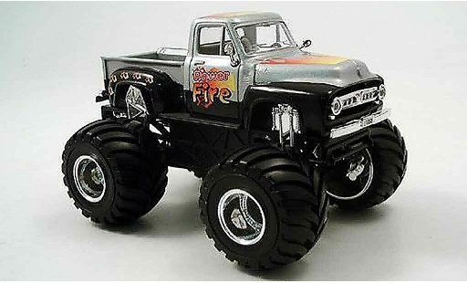 Ford F-100 Monster Truck 1/43 Yat Ming 00 gris metallisee negro 1953 coche miniatura
