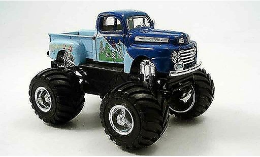 Ford F-100 Monster Truck 1/43 Yat Ming 00 azul 1948 coche miniatura