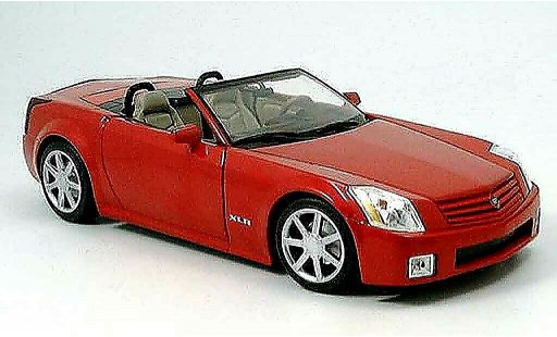 Cadillac XLR roadster 1/18 Hot Wheels rojo coche miniatura