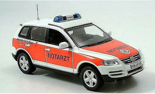 Volkswagen Touareg Base 1/43 Minichamps Notarzt 2002 coche miniatura