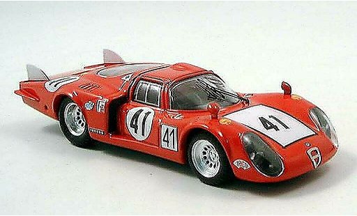 Alfa Romeo 33.2 prototipo 1/43 Best 1968 LM No.41 Bagheti/Vaccarell 24h Le Mans coche miniatura