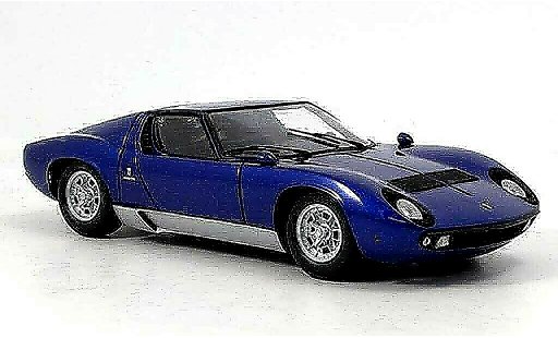 Lamborghini Miura P400 1/18 Kyosho azul coche miniatura