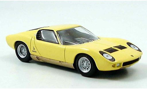 Lamborghini Miura Base 1/43 Del Prado amarillo coche miniatura