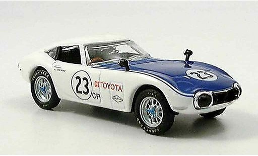 Toyota 2000 GT Shelby 1/43 Del Prado blanco azul no.23 coche miniatura
