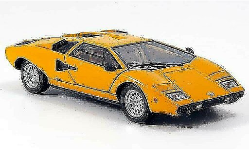 Lamborghini Countach LP 400 1/43 Kyosho naranja coche miniatura