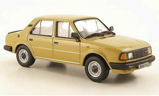 Skoda 120 Base 1/43 Abrex L beige 1986 coche miniatura