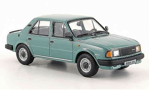 Skoda 120 Base 1/43 Abrex l gris verde 1986 coche miniatura