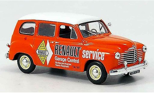 Renault Colorale Base 1/43 Norev service naranja blanco coche miniatura