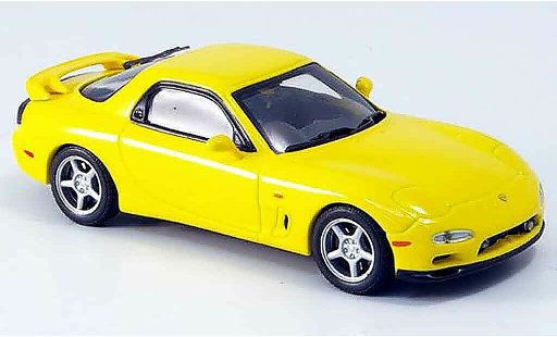 Mazda RX7 1991 1/43 Kyosho (FD3S) tipoe R amarillo coche miniatura