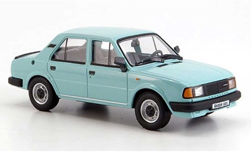 Skoda 120 Base 1/43 Abrex L turquesa 1986 coche miniatura