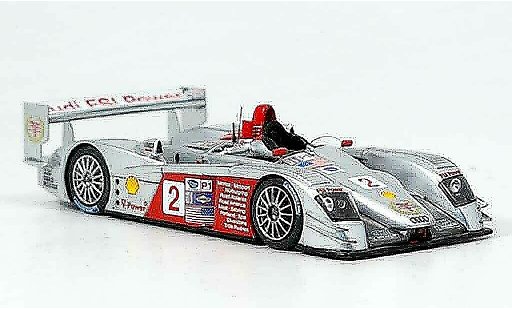Audi R8 lms 1/43 Spark 2006 No.2 ganador Lime Rock Park ALMS coche miniatura