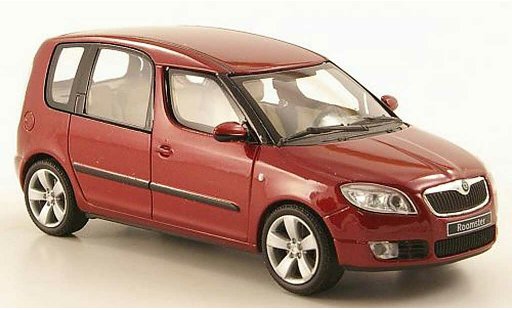 Skoda Roomster Base 1/43 Abrex rojo 2006 coche miniatura