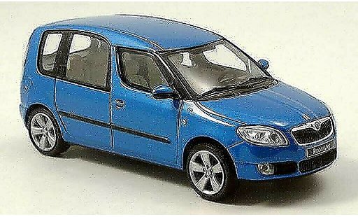 Skoda Roomster Base 1/43 Abrex azul 2006 coche miniatura