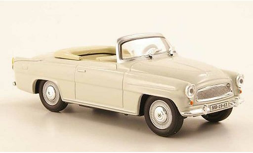 Skoda Felicia Roadster 1/43 Abrex gris coche miniatura