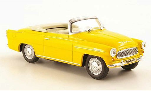 Skoda Felicia Roadster 1/43 Abrex naranja-amarillo coche miniatura