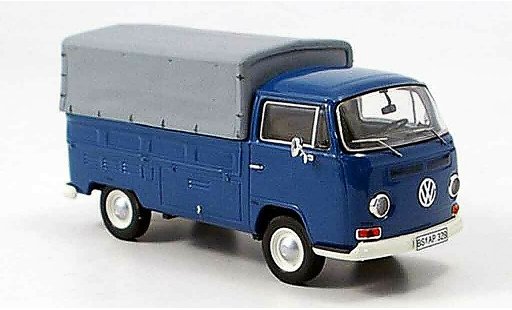 Volkswagen Combi A 1/43 Premium Cls t2a plataforma avec plane azul coche miniatura