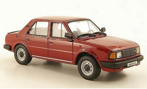 Skoda 120 Base 1/43 Abrex L rojo 1986 coche miniatura
