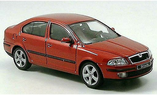 Skoda Octavia Limousine 1/43 Abrex Limusina rojo coche miniatura