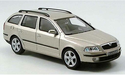 Skoda Octavia Combi 1/43 Abrex beige coche miniatura