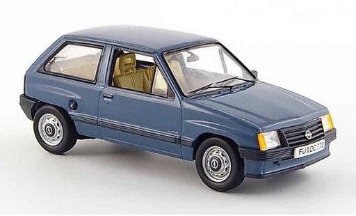 Opel Corsa A Base 1/43 Schuco a azul coche miniatura