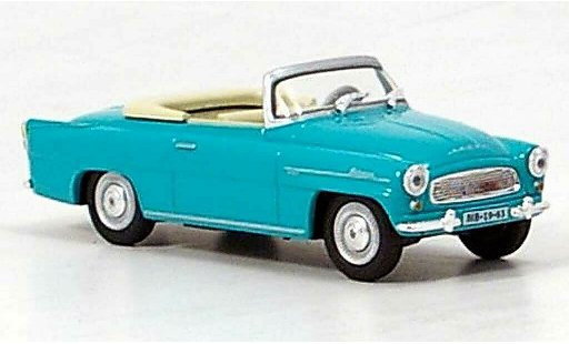 Skoda Felicia Roadster 1/43 Abrex turquesa coche miniatura
