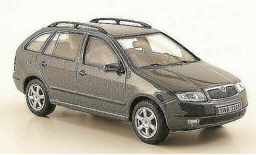 Skoda Fabia Base 1/43 Abrex grisverde coche miniatura
