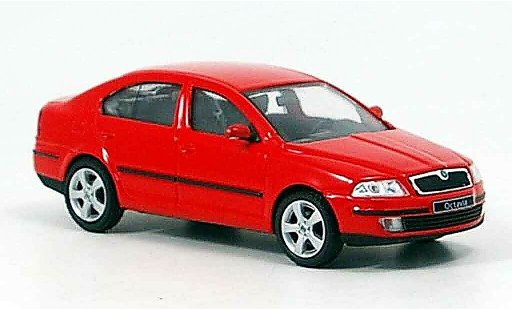 Skoda Octavia Base 1/43 Abrex rojo coche miniatura
