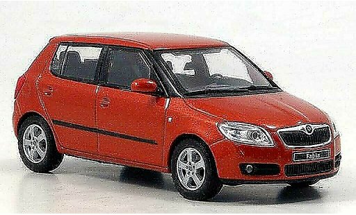 Skoda Fabia II 1/43 Abrex naranja coche miniatura