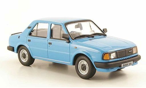 Skoda 120 Base 1/43 Abrex L azul 1986 coche miniatura