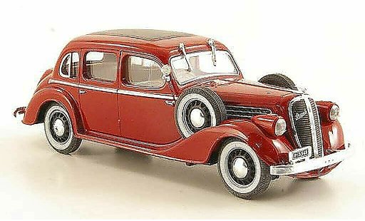 Skoda Superb 1938 1/43 Abrex 913 rojo coche miniatura