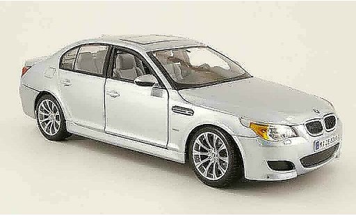 Bmw M5 berline 1/18 Maisto E60 gris azul coche miniatura