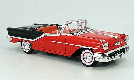 Oldsmobile Super 88 Base 1/18 Yat Ming rojo negro 1957 coche miniatura