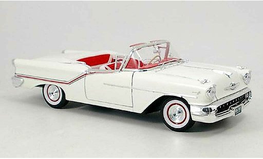 Oldsmobile Super 88 Convertible 1/18 Yat Ming blanco 1957 coche miniatura
