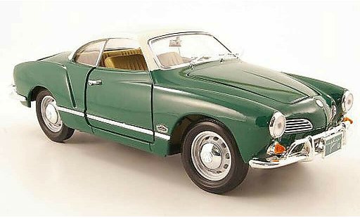 Volkswagen Karmann Ghia Base 1/18 Yat Ming ghia verde et blanc 1966 coche miniatura