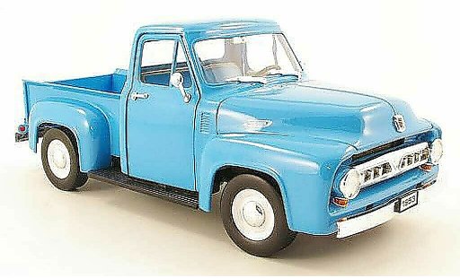 Ford F-100 Pickup 1/18 Yat Ming F 100 azul 1953 coche miniatura