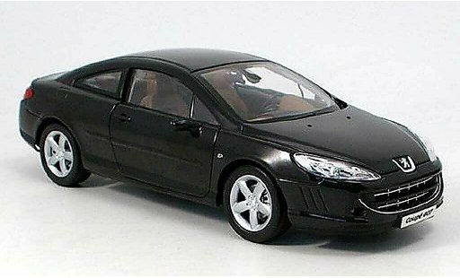 Peugeot 407 coupe 1/18 Norev negro 2005 coche miniatura
