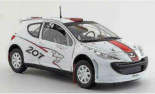 Peugeot 207 S2000 1/18 Solido blanco/rojo 2006 coche miniatura