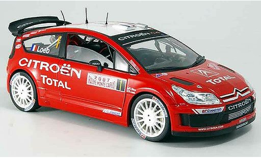 Citroen C4 WRC 1/18 Solido no.1 loeb/elena rallye monte carlo 2007 coche miniatura
