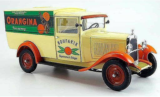 Citroen C4 1930 1/18 Solido lieferwagen orangina coche miniatura