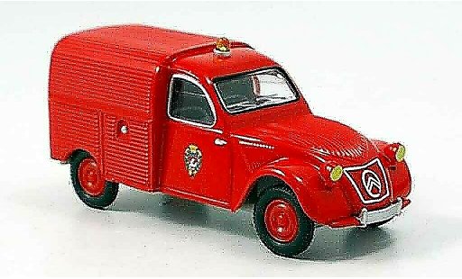 Citroen 2CV pompiers 1/43 Solido furgonetaente pompier coche miniatura