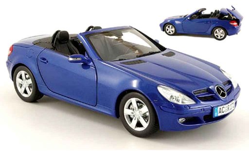 Mercedes Classe SLK Base 1/18 Minichamps (r 171) azul 2004 coche miniatura