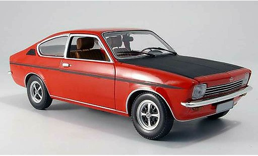 Opel Kadett C coupe 1/18 Minichamps c sr rojo negro 1976 coche miniatura