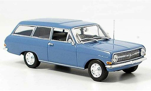 Opel Rekord A 1/43 Minichamps caravan azul 1962 coche miniatura