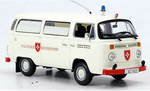 Volkswagen Combi Base 1/43 Minichamps t2 bus malteser hilfsdienst coche miniatura